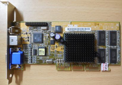 Asus AGP-V7100 T 32M SD GeForce 2 MX 32MB 128Bit VGA S-Video Composite TVO* g409