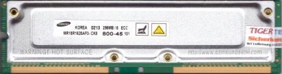 Samsung MR18R1628AF0-CK8 800-45 PC800 256MB 8 ECC RDRAM 800MHz Rambus RIMM* r719