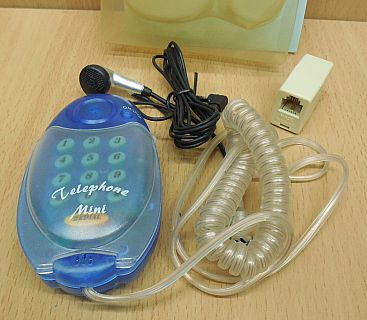 Cyber World Mini Telephone SD-375 Mini Office Telefon analog NEU blau* so835
