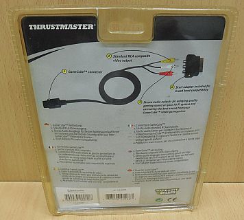 Thrustmaster AV RCA Kabel Scart Adapter für Nintendo Gamecube Audio Video* skz02