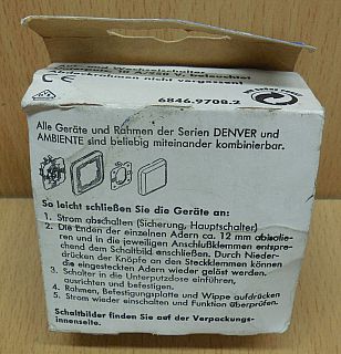 Kopp Ambiente platin Kontrollschalter 6846.9708.2 Unterputz beleuchtet* so849