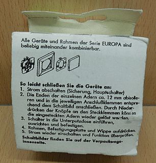 Kopp Europa granit grau Taster 6143.3408.9 Schalter* so856