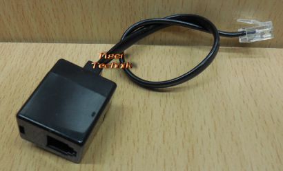 Telefon Reduzier Adapter Kabel RJ11 Buchse 6P4C auf RJ45 Stecker 8P4C* so841