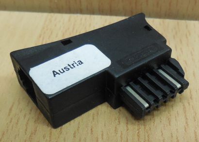 Telefon Adapter TST Stecker auf RJ14 Modular Österreich Austria* so876