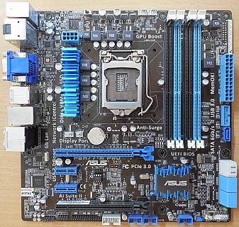 Asus P8H77-M Pro Rev2.00 Mainboard +Blende Intel H77 Sockel 1155 DDR3 HDMI* m944 Asus P8H77-M Pro Rev2.00 Mainboard +Blende Intel H77 Sockel 1155 DDR3 HDMI* m944