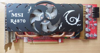MSI R4870-T2D1G Radeon HD4870 1GB GDDR5 CrossFireX HDCP PCIe 2x DVI TV-Out* g426