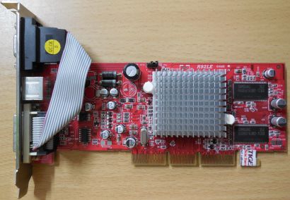 ATI R92LE v1.2 Tul Radeon 9200 SE AGP 128MB 64Bit DDR VGA DVI TV-Out* g428