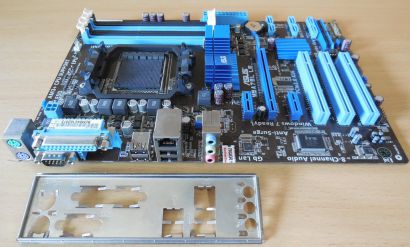 Asus M5A78L LE Rev 1.00 Mainboard +Blende Sockel AM3 AM3+ PCIe DDR3 GBLAN* m945