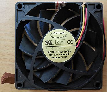Shuttle EVERFLOW R128015SU 80mm 3-pol XPC CPU Kühler Lüfter Gehäuse Lüfter*GL119