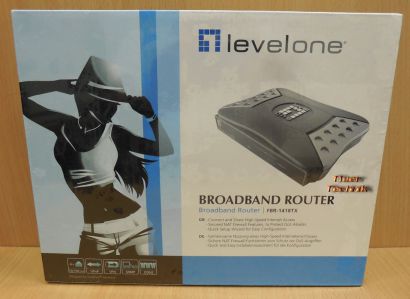 Levelone FBR-1418TX Router 4xLAN Firewall NAT VPN SNMP NEU OVP* nw537