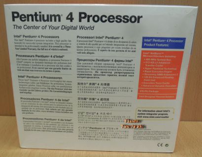 CPU Prozessor Intel Pentium 4 SL68R 2Ghz 400MHz FSB 512K Sockel 478 NEU OVP*c596