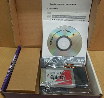 GigaNet 1000Base-T DSL LAN Netzwerkkarte Gigabit Ethernet Cardbus PCMCIA* nw82