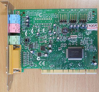 Creative Labs Sound Blaster 128 PCI CT4810 Midi Gameport Retro Soundkarte* s23