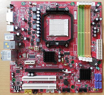 MSI MS-7304 Ver 1.3 Mainboard AMD Sockel AM2 AM2+ ATI PCIe DDR2 DVI Audio* m955