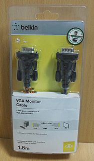 Belkin F2N028cp VGA Kabel 1,8m SUB D 15pol Stecker Monitor LCD LED TV PC* pz816