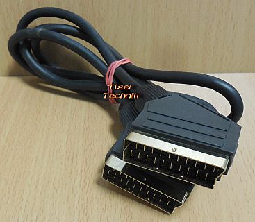 Scart Kabel 1,5m 21 pol vollverschaltet 2x Stecker Video TV DVD DVB-T* so882