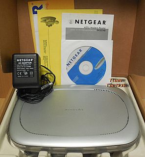 Netgear DG824B ADSL Router mit Netzteil in OVP Firewall 4xLAN DSL Ethernet*nw540
