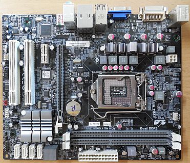 ECS Elitegroup H67H2-M3 V1.0 Mainboard +Blende Intel H67 Sockel 1155 DDR3* m963