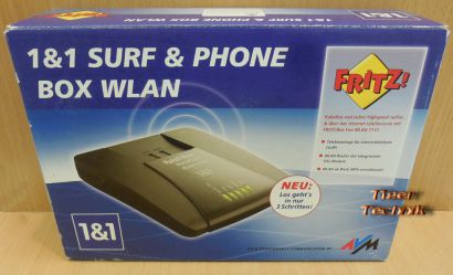 AVM Fritz Box Fon Wlan 7112 DSL Router ADSL ADSL2+ 2xTAE 1&1 Surf & Phone* nw544