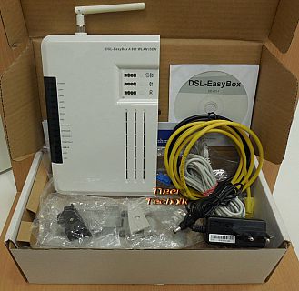 SMC Easy Box A 801 DSL Router ADSL ADSL2+ 3xTAE WLAN ISDN USB 4x LAN* nw545