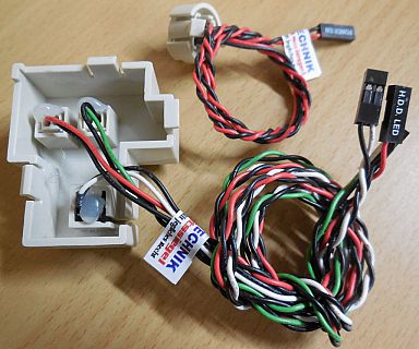 Fujitsu PC Power Schalter Reset Schalter Power LED HDD LED mit Halterung* pz78