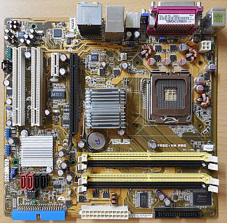 ASUS P5GC-VM Pro Rev 1.02G Mainboard +Blende Intel Sockel 775 VGA LAN Audio*m972
