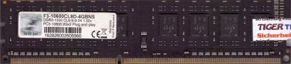 G.SKILL 4GB Kit 2x2GB F3-10600CL9D-4GBNS PC3-10600 DDR3 1333MHz CL9 RAM* r743