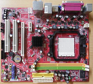 MSI K9N6PGM2-V Mainboard +Blende MS-7309 Ver 1.3 AMD Sockel AM2+ AM2 VGA* m978