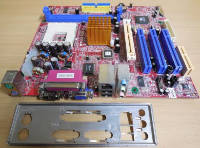 Biostar M7VIG 400 Pro Ver1.0 Mainboard +Blende AMD Sockel A 462 VGA LAN USB*m981