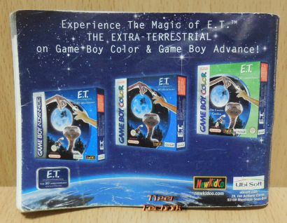 E.T. The Cosmic Garden Nintendo Gameboy Color Anleitung Instrucion Booklet*spa01
