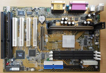 Chaintech 6VTA3-D10AN Mainboard +Blende Slot 1 VIA 2x ISA AGP Yamaha Audio* m995