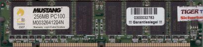 Mustang M0032641204N PC100 256MB 100MHz Arbeitsspeicher SD RAM* r776