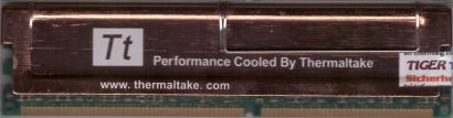 Infineon HYS64D64020GU-7-B PC2100 512MB DDR1 266MHz RAM Thermaltake Kühlung*r784