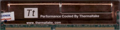 Infineon HYS64D64020GU-7-B PC2100 512MB DDR1 266MHz RAM Thermaltake Kühlung*r784