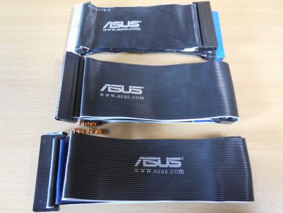 Asus Kabel Set 2x IDE CD DVD HDD ATA 100 133 1x Floppy FDD schwarz* pz849