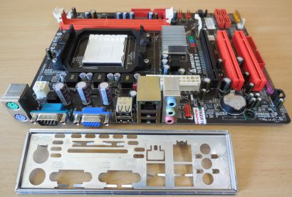 Biostar N68S3+ Ver6.0 Mainboard +Blende Sockel AM3 PCIe VGA LAN Audio USB* m1004