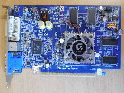 GIGABYTE GV-RX70S156DV-FS RV410 Radeon X700SE 256MB 128Bit DVI-I VGA VIVO* g459