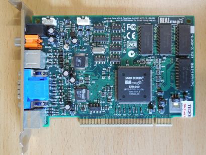 REAL magic EM8300 MPEG-2 DVD Decoder 2MB PCI RETRO VGA S-Video Cinch Klinke*g474