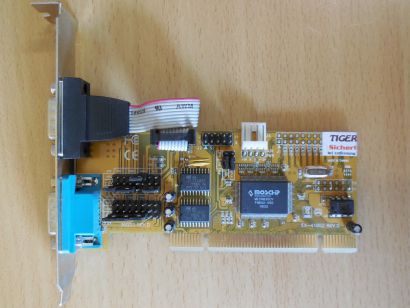 EXSYS EX-41052 2-port PCI Karte 2x Seriell RS232 Free Config MCS9835CV Chip*sk58