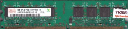 Hynix HYMP512U64CP8-Y5 AB PC2-5300 1GB DDR2 667MHz Arbeitsspeicher RAM* r806