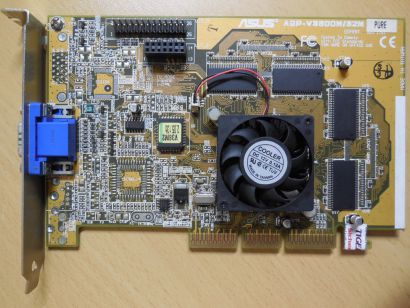 ASUS AGP-V3800M 32M PURE nVIDIA RIVA TNT2 M64 32MB 64Bit VGA AGP RETRO* g488