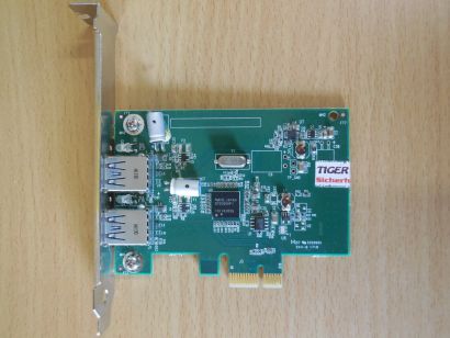 2 Port USB 3.0 PCIe PCI Express Karte Adapter Card NEC D720200F1 Chip grün* sk60