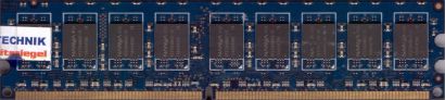 Nanya NT1GT72U8PA1BY-3C PC2-5300E 1GB DDR2 667MHz ECC Arbeitsspeicher RAM* r849