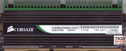 Corsair Dominator 8GB Kit 4x2GB CMD8GX3M4A1333C7 PC3-10600 DDR3 1333MHz RAM*r860