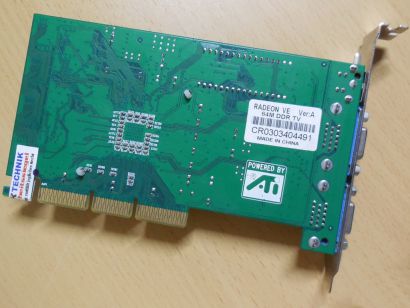 ATI Radeon 7000 VE 64M RV100 64MB 64Bit DDR 2xVGA TV AGP RETRO Grafikkarte* g504