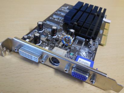 nVIDIA GeForce FX5200-DV128 128MB VGA S-Video DVI-I RETRO AGP Grafikkarte* g526