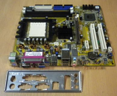 Asus A8V-MX Rev 1.00 Mainboard mit Blende * So 939 AGP 8x LAN USB2.0 SATA *m107