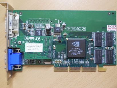 IBM 22P1069 nVidia GeForce2 MX 32MB VGA TVO DVI-D Retro AGP 4X Grafikkarte* g543