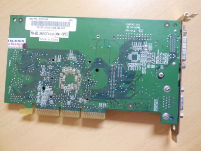 IBM 22P1069 nVidia GeForce2 MX 32MB VGA TVO DVI-D Retro AGP 4X Grafikkarte* g543