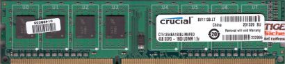 Crucial CT51264BA160BJ M8FED PC3-12800 4GB DDR3 1600MHz Arbeitsspeicher RAM*r992